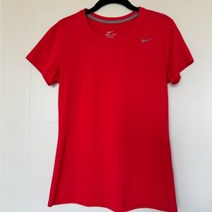 Nike Women's Vibrant Red Short Sleeve Tee